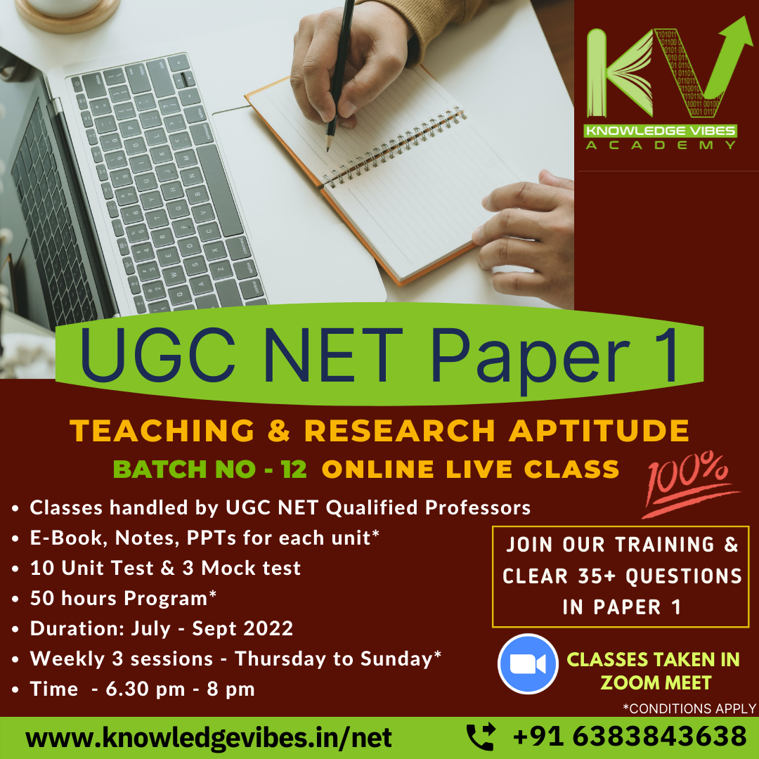 UGC NET Paper 1 - Batch 12